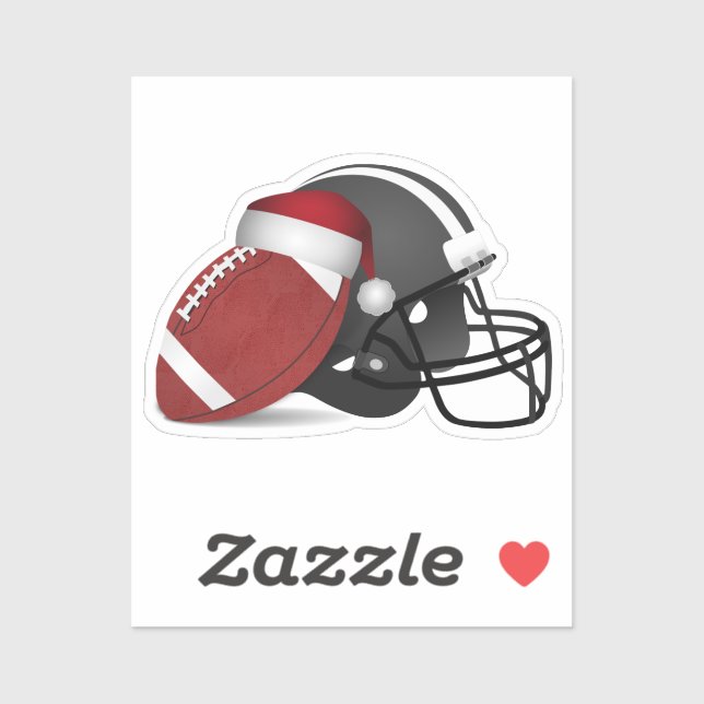 Sticker Football and Football Helmet Christmas (Feuille)