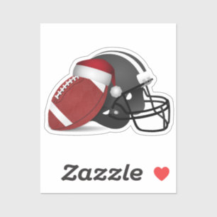 Sticker Football et casque de football de Noël