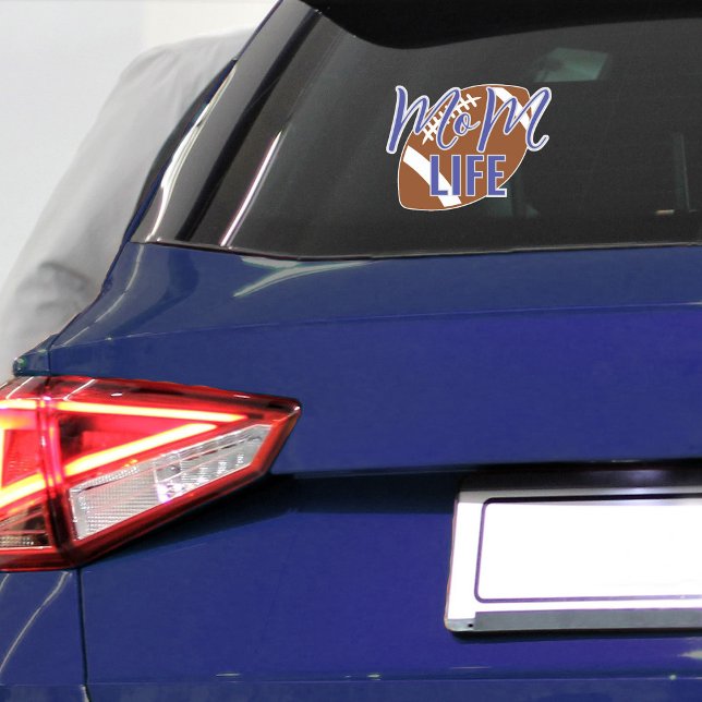 Sticker Football Maman Vie Vinyl Voiture Fenêtre (Football mom life vinyl sticker decal )