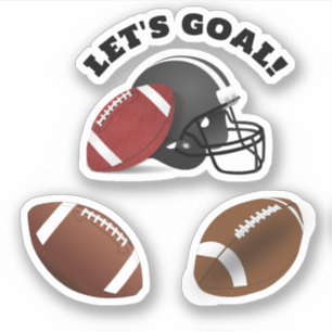Sticker Footballs et casque