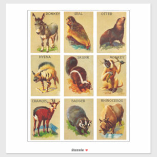 Sticker Forêt et jungle Animaux Nature Faune Art