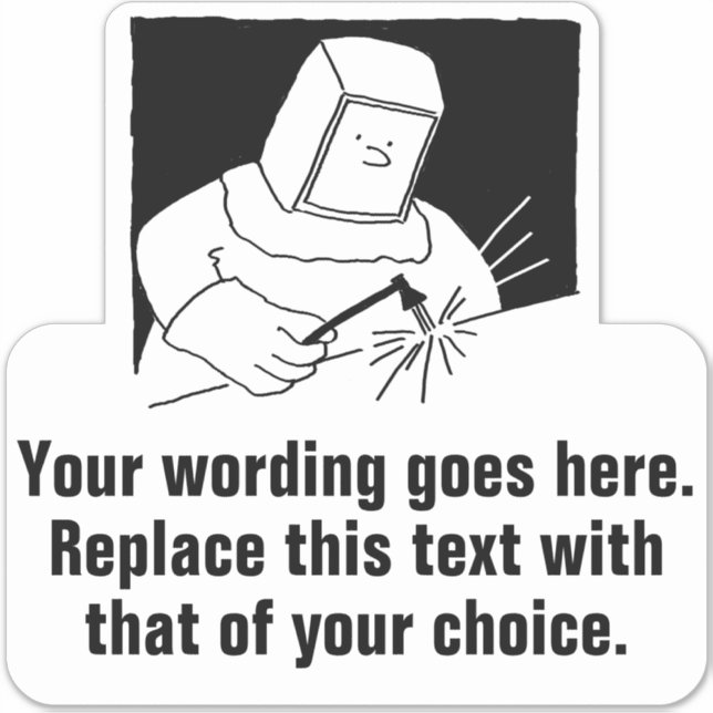 Sticker Forgeron ou soudeur promotionnel (Devant)