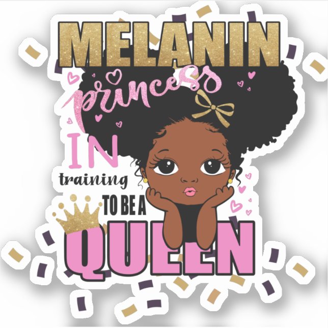 Sticker Formation de princesse à la mélanine pour être la  (Devant)