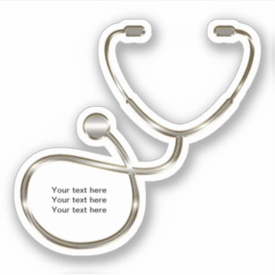 Sticker Forme Médicale de modèle de stéthoscope
