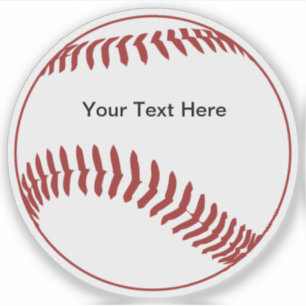Sticker Forme orientée de base-ball