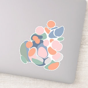 Sticker Formes biologiques Abstraites modernes Art en coul
