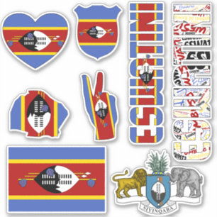 Sticker Formes Eswatini Extraordinaires Symboles nationaux