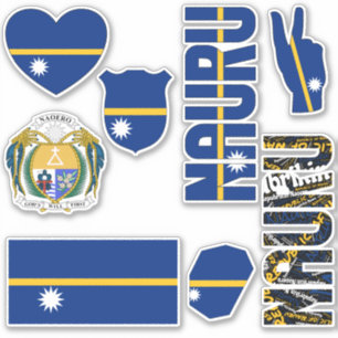 Sticker Formes Extraordinaires de Nauru Symboles nationaux