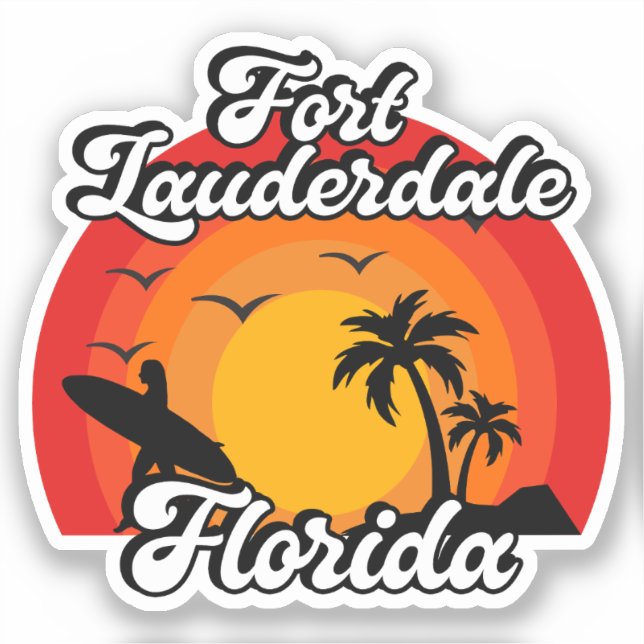 Sticker Fort Lauderdale, Floride (Recto)