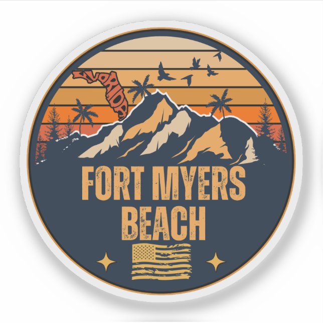Sticker Fort Myers Beach, Floride (Devant)