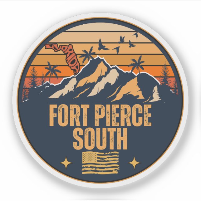 Sticker Fort Pierce Sud, Floride  (Devant)