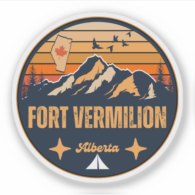Sticker Fort Vermilion, Alberta (Devant)