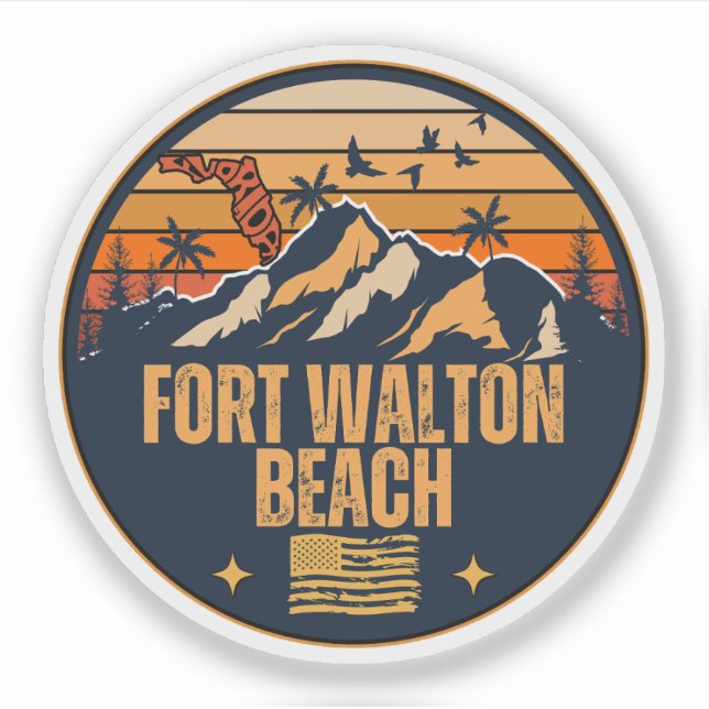 Sticker Fort Walton Beach, Floride (Devant)
