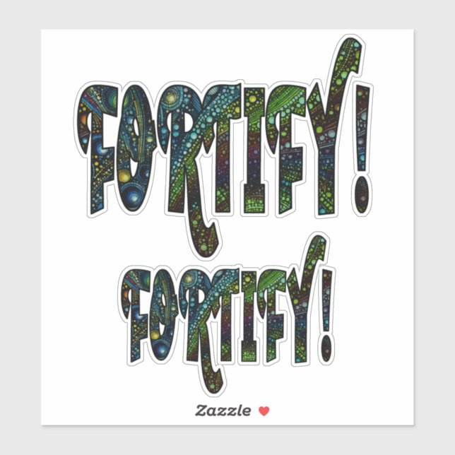 Sticker Fortifie ! (Feuille)