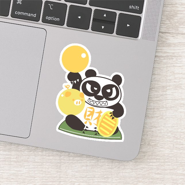 Sticker Fortune Panda God (Détail)