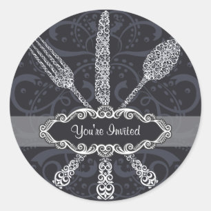 Sticker fourche couteau