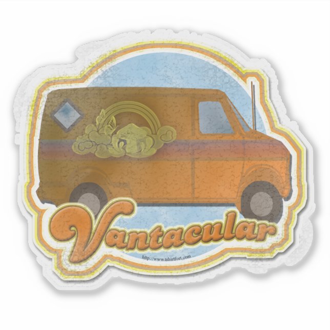 Sticker Fourgonnette Vantaculaire des Années Soixante-Dix (Devant)