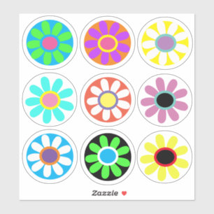 Sticker Fous Daisées, Pop Art,