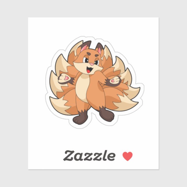 Sticker Fox (Feuille)