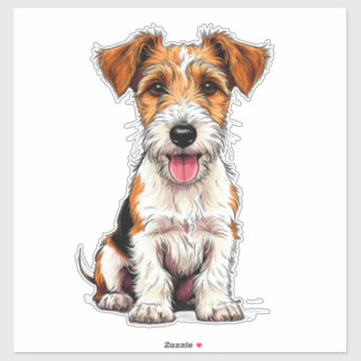Sticker Fox Terrier Dog