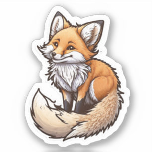 Sticker Fox très heureux