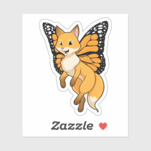 Sticker Fox with wing
