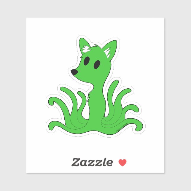 STICKER FOXTOPUS  (Feuille)