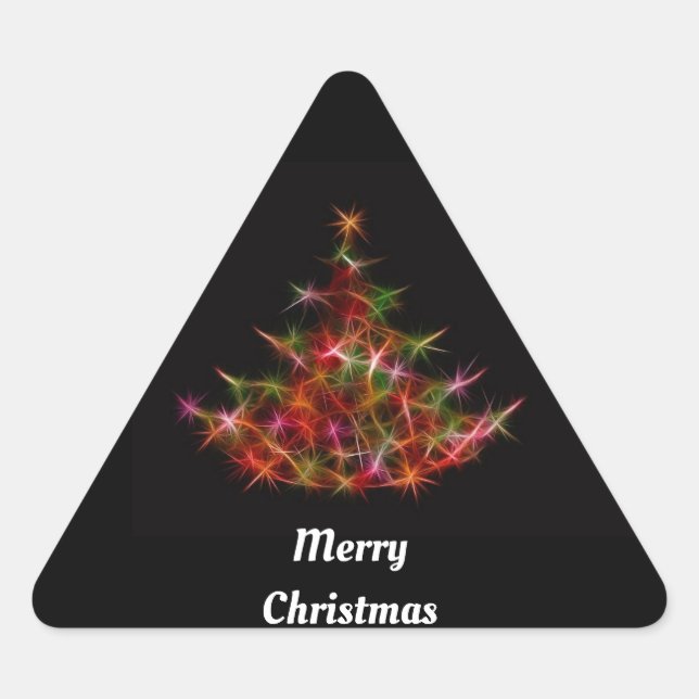 Sticker Fractal Christmas Tree (Devant)