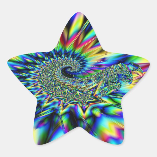 Sticker Fractal Stars (Devant)