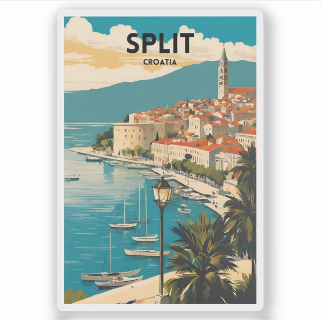 Sticker Fractionner la Croatie (Devant)