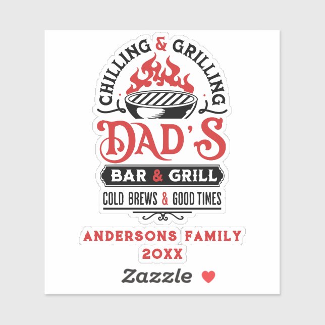 Sticker Fraisage et grillades de papa's bar and grill desi (Feuille)
