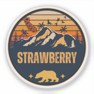 Sticker Fraise, Californie
