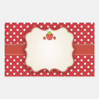Sticker fraise Étiquette