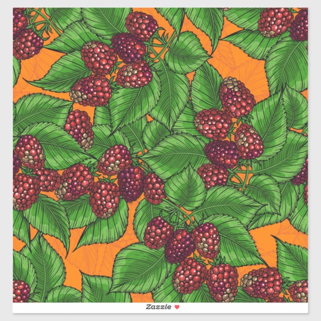 Sticker Framboise (Feuille)