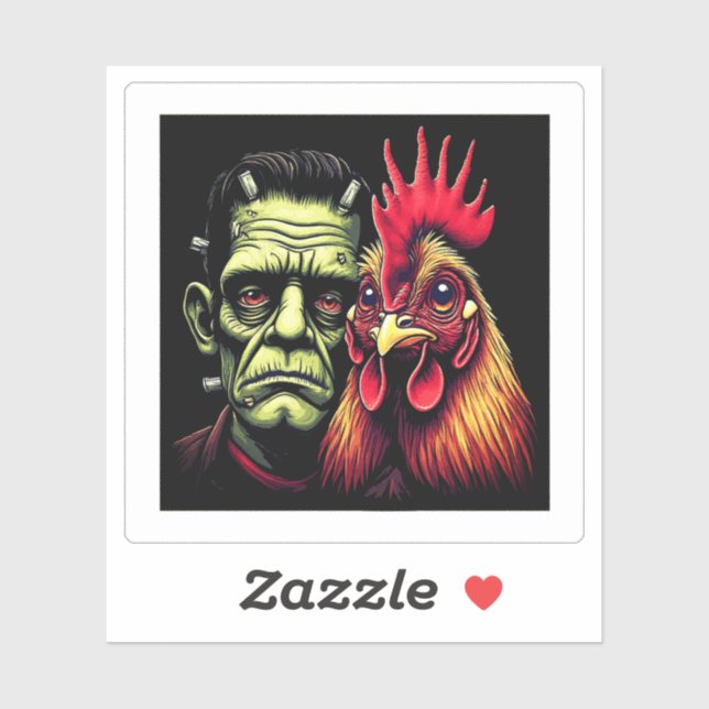 Sticker "Frankenstein & Earl" Chessy Chicken Vinyl (Feuille)