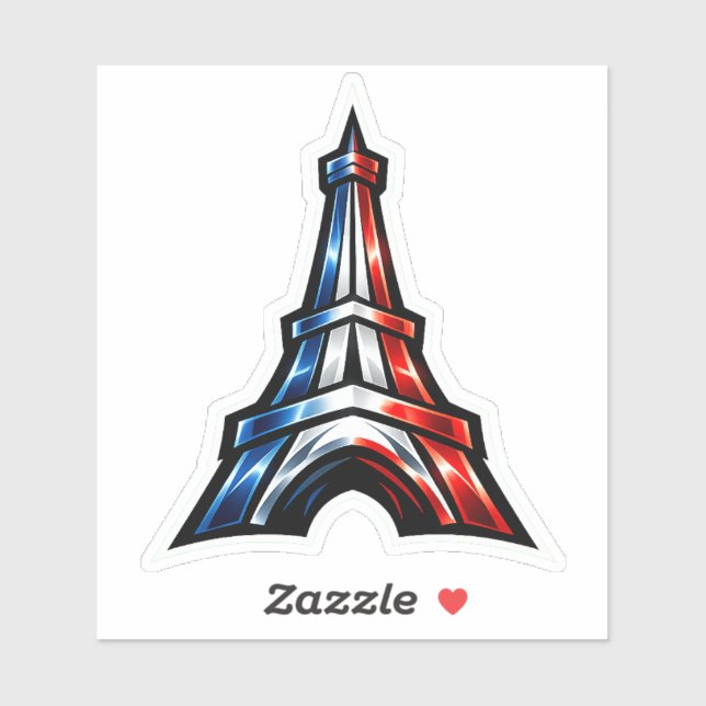 Sticker Frankreich Eifelturm Auto (Feuille)