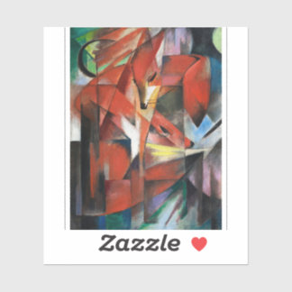 Sticker Franz Marc's The Foxes (1913) 