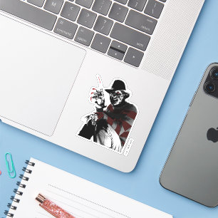 Sticker Freddy contre Jason   Freddy Seeing Red