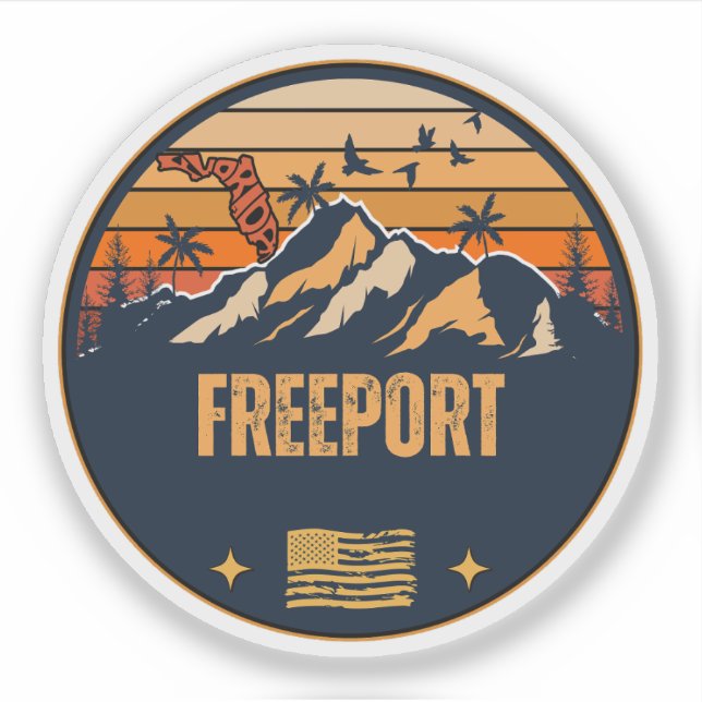 Sticker Freeport, Floride  (Devant)