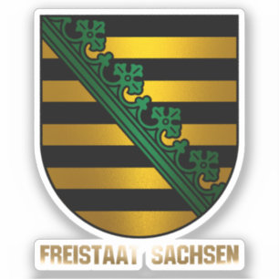 Sticker Freistaat Sachsen