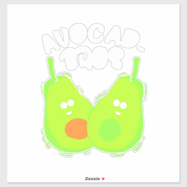 Sticker Frère Avocado (Feuille)