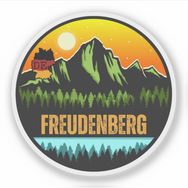 Sticker Freudenberg, Bade-Wurtemberg Allemagne (Devant)