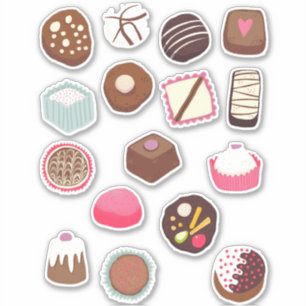 Sticker Friandises au Chocolat Sucré