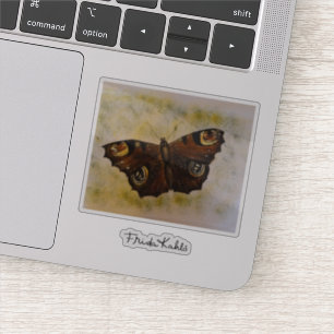 Sticker Frida Kahlo a peint le papillon