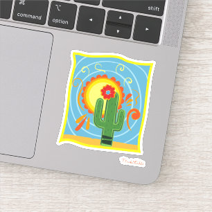 Sticker Frida Kahlo Cactus Graphic