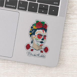 Sticker Frida Kahlo   El Día de los Muertos