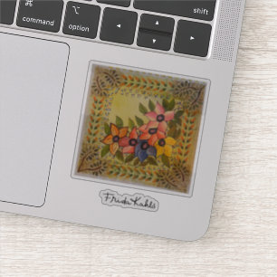 Sticker Frida Kahlo Flore Peinte