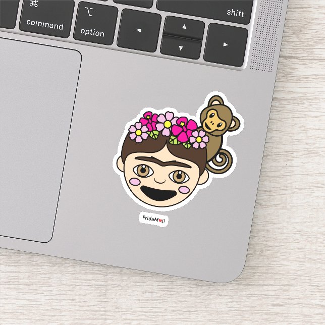 Sticker Frida Kahlo | FridaMoji - Frida heureux (Détail)