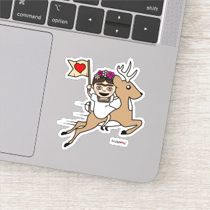 Sticker Frida Kahlo   FridaMoji - renne