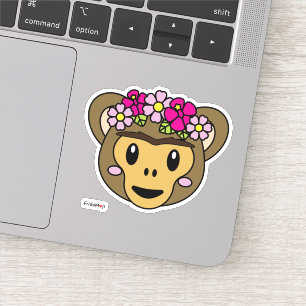 Sticker Frida Kahlo   FridaMoji - Singe